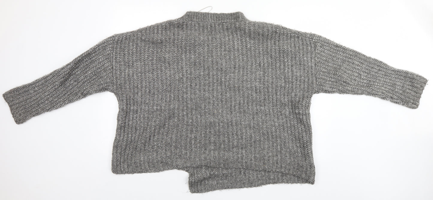 Zara Womens Grey   Pullover Jumper Size M