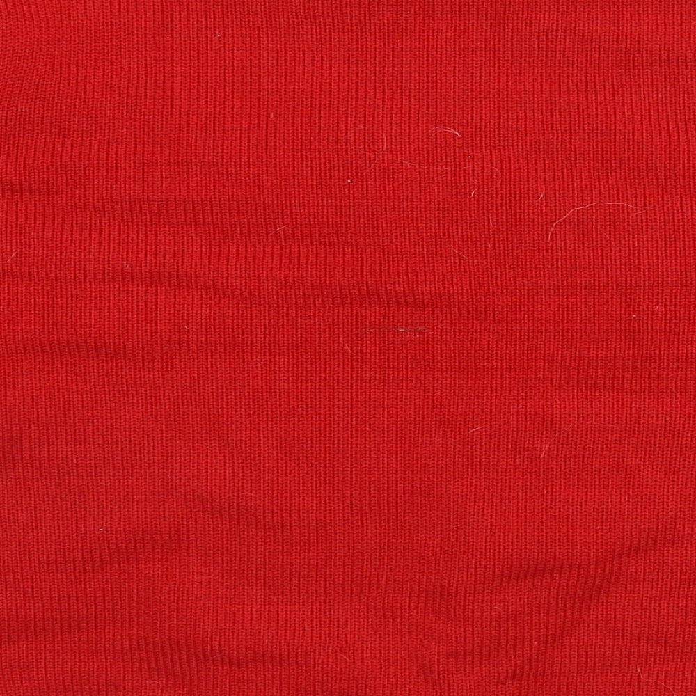 Preworn Mens Red   Pullover Jumper Size L  - Christmas, Flashing lights