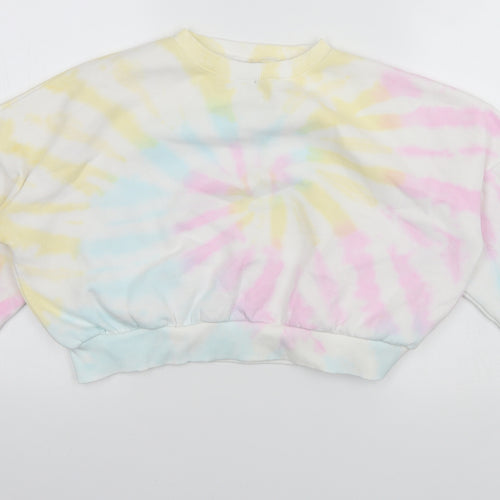 PRETTYLITTLETHING Womens Multicoloured Geometric  Pullover Jumper Size S