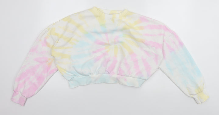 PRETTYLITTLETHING Womens Multicoloured Geometric  Pullover Jumper Size S