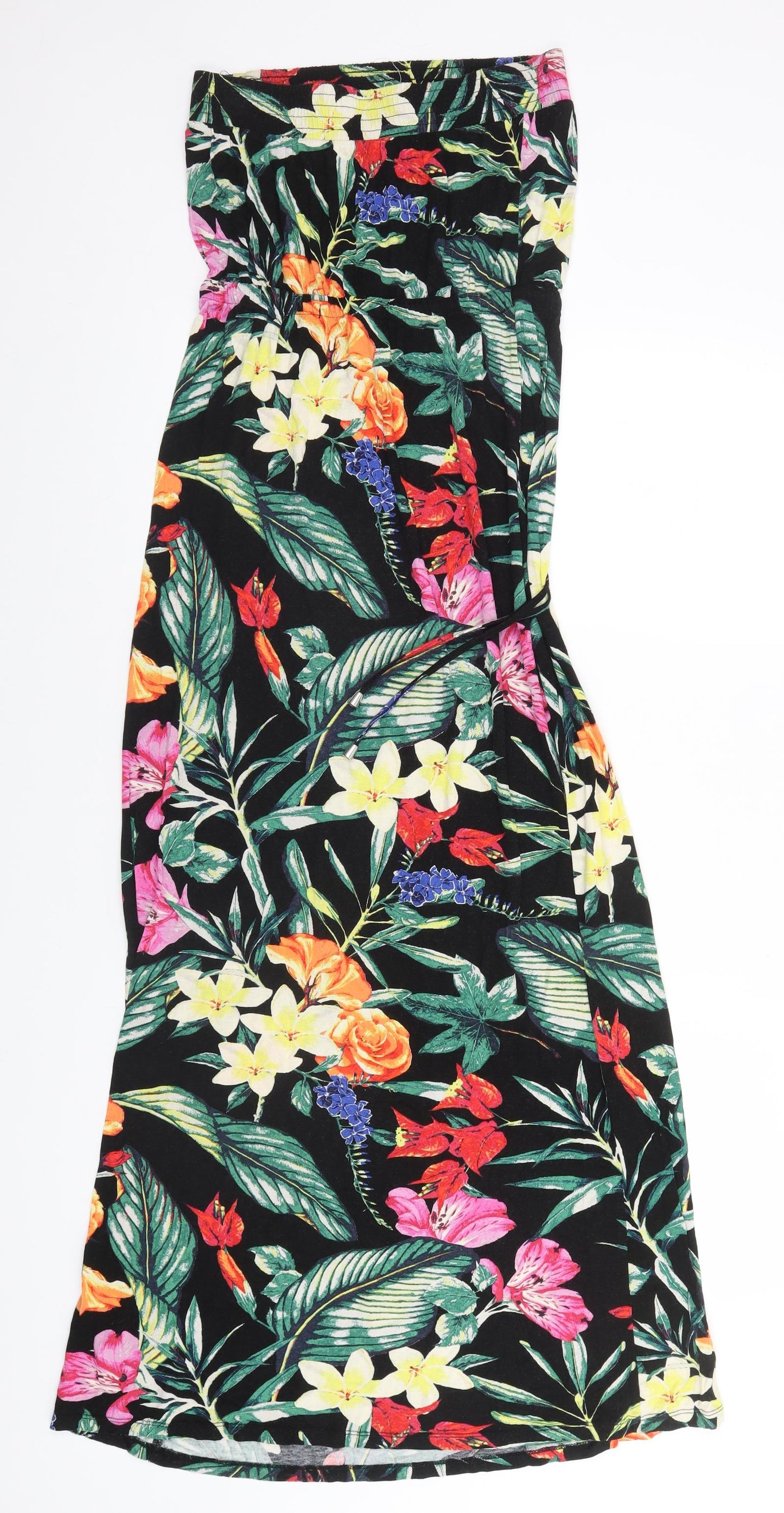 NEXT Womens Black Floral  A-Line  Size 8