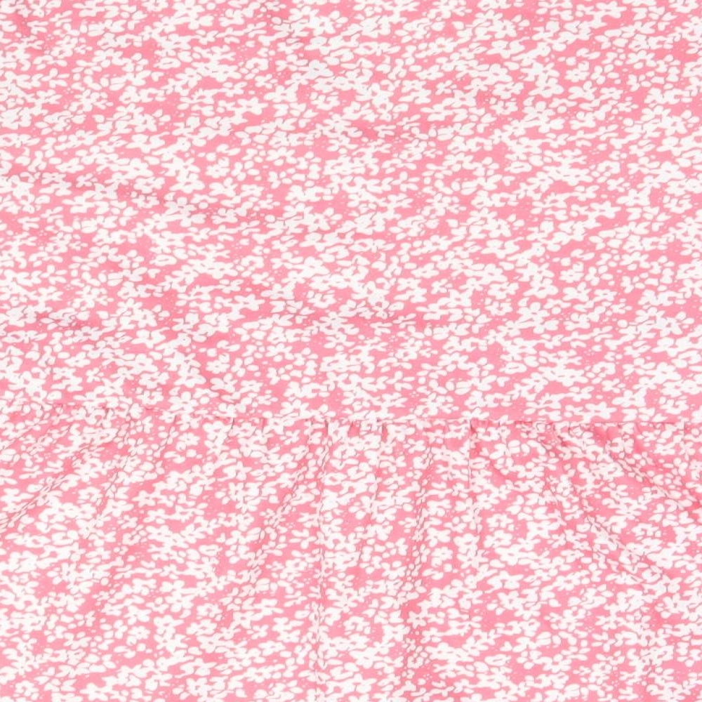 In the Style Womens Pink Floral  Basic T-Shirt Size 10