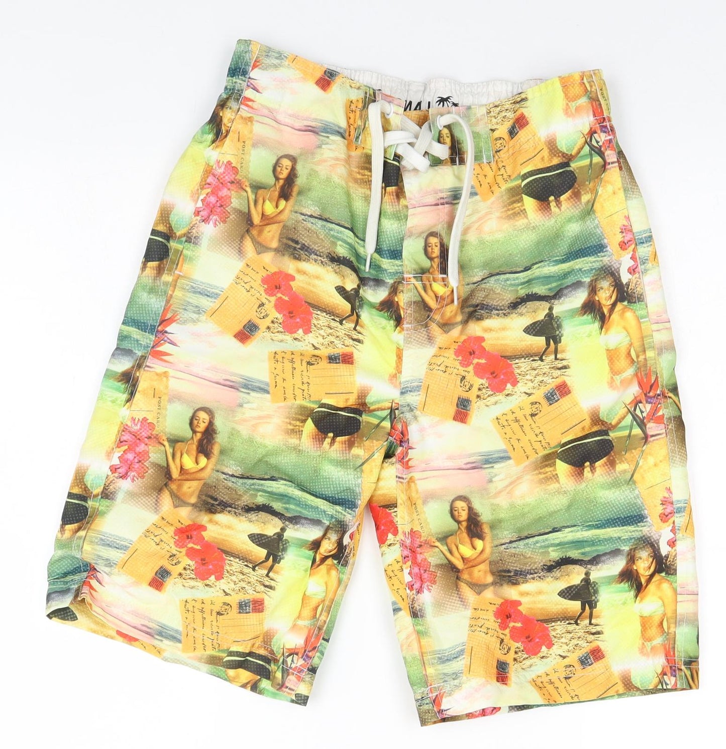 Cedar Wood State Mens Multicoloured Geometric  Cargo Shorts Size XS