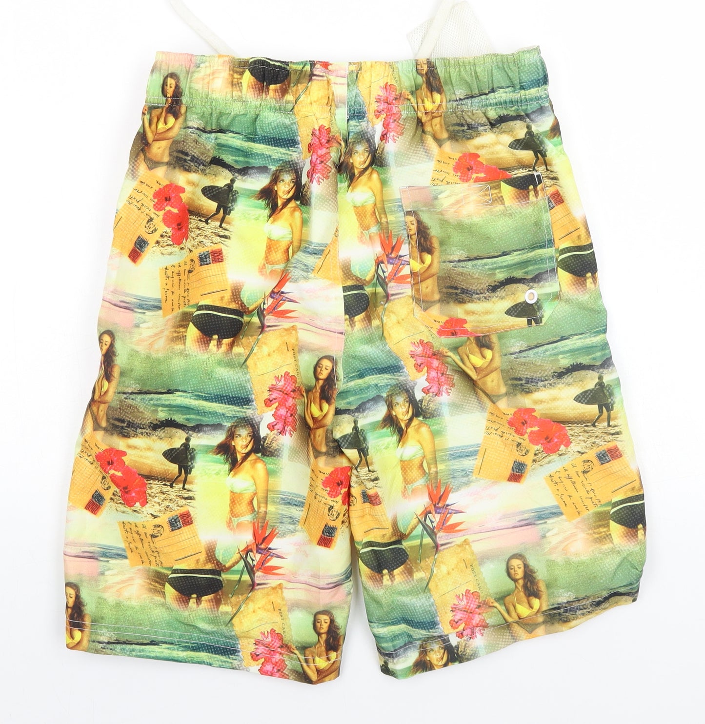 Cedar Wood State Mens Multicoloured Geometric  Cargo Shorts Size XS