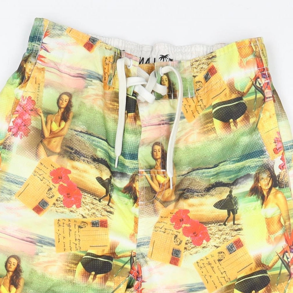 Cedar Wood State Mens Multicoloured Geometric  Cargo Shorts Size XS