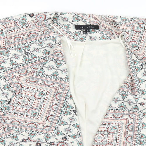 New Look Womens Beige Paisley  Jacket  Size 8
