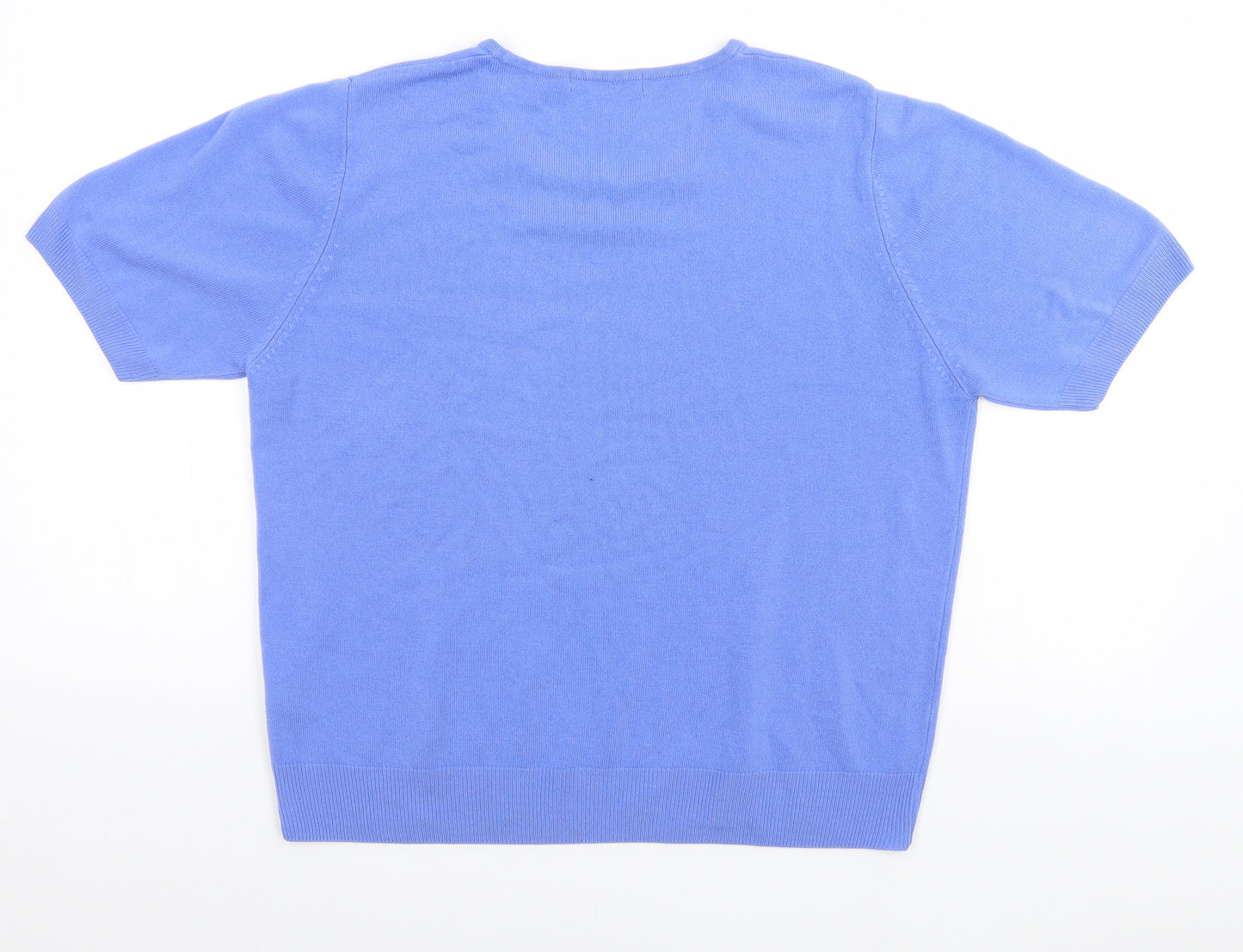 Marks and Spencer Womens Blue   Basic T-Shirt Size 18