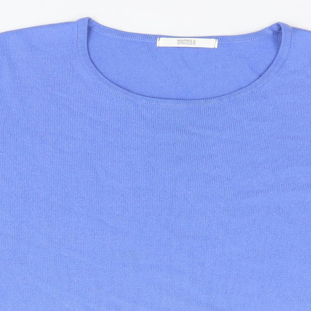 Marks and Spencer Womens Blue   Basic T-Shirt Size 18