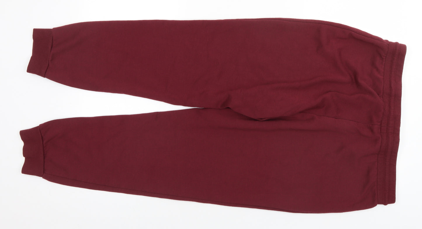 Primark Womens Red   Sweatpants Trousers Size 14 L26 in