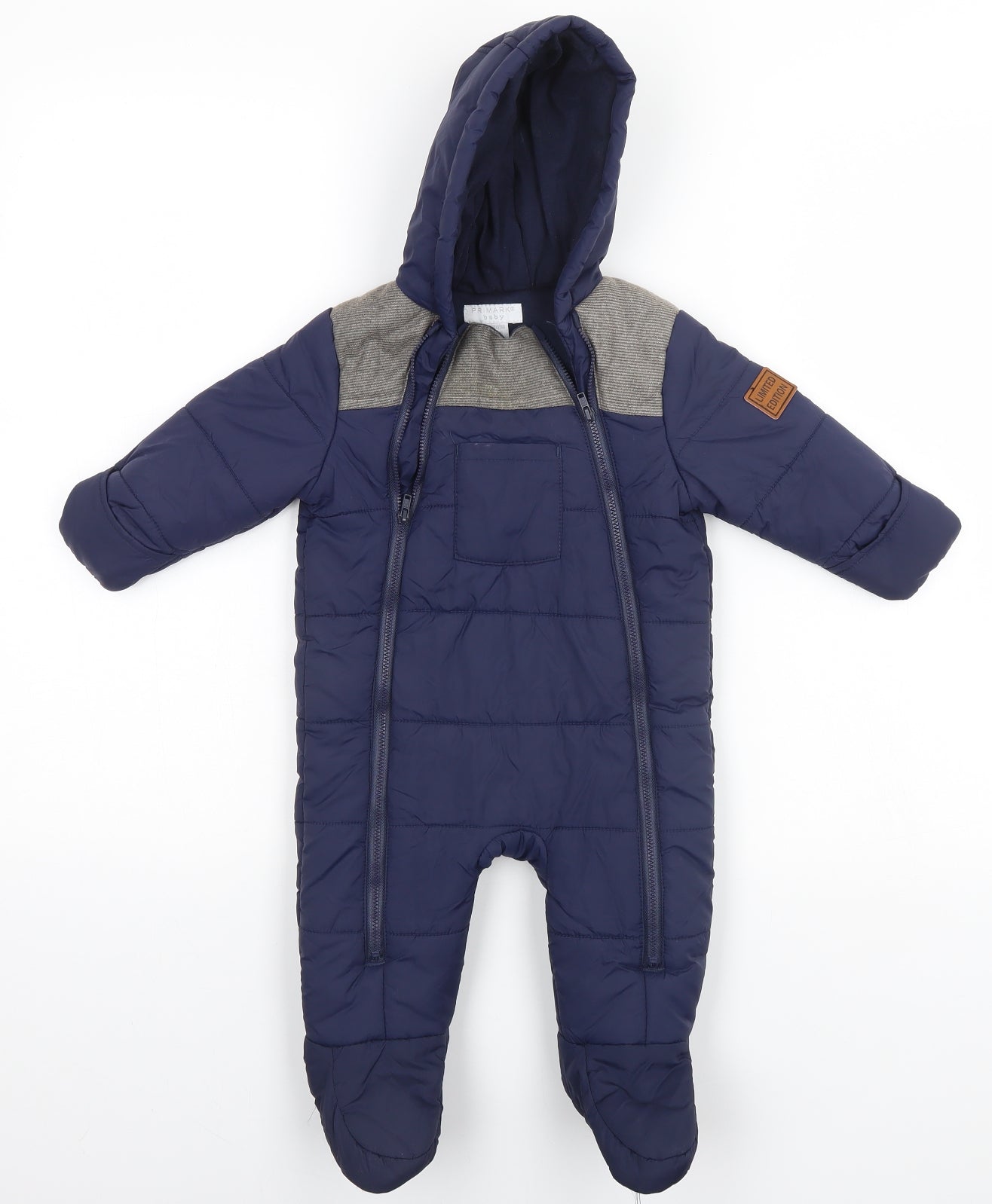 Primark Baby Blue   Babygrow One-Piece Size 6-9 Months