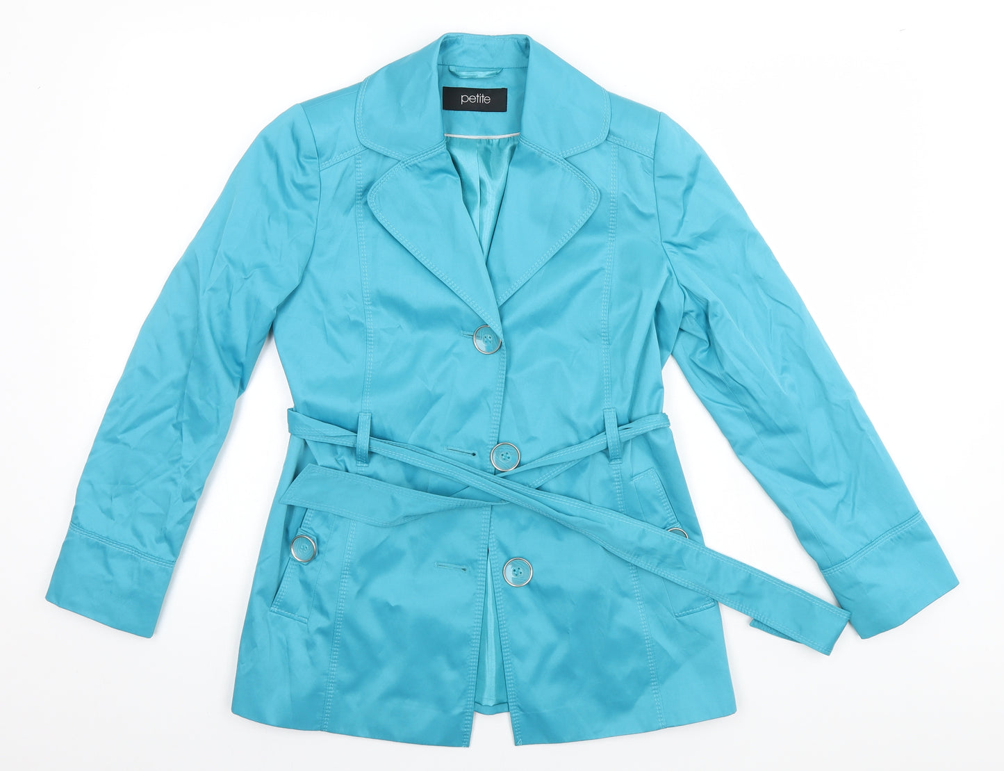 BHS Womens Blue   Overcoat Coat Size 8
