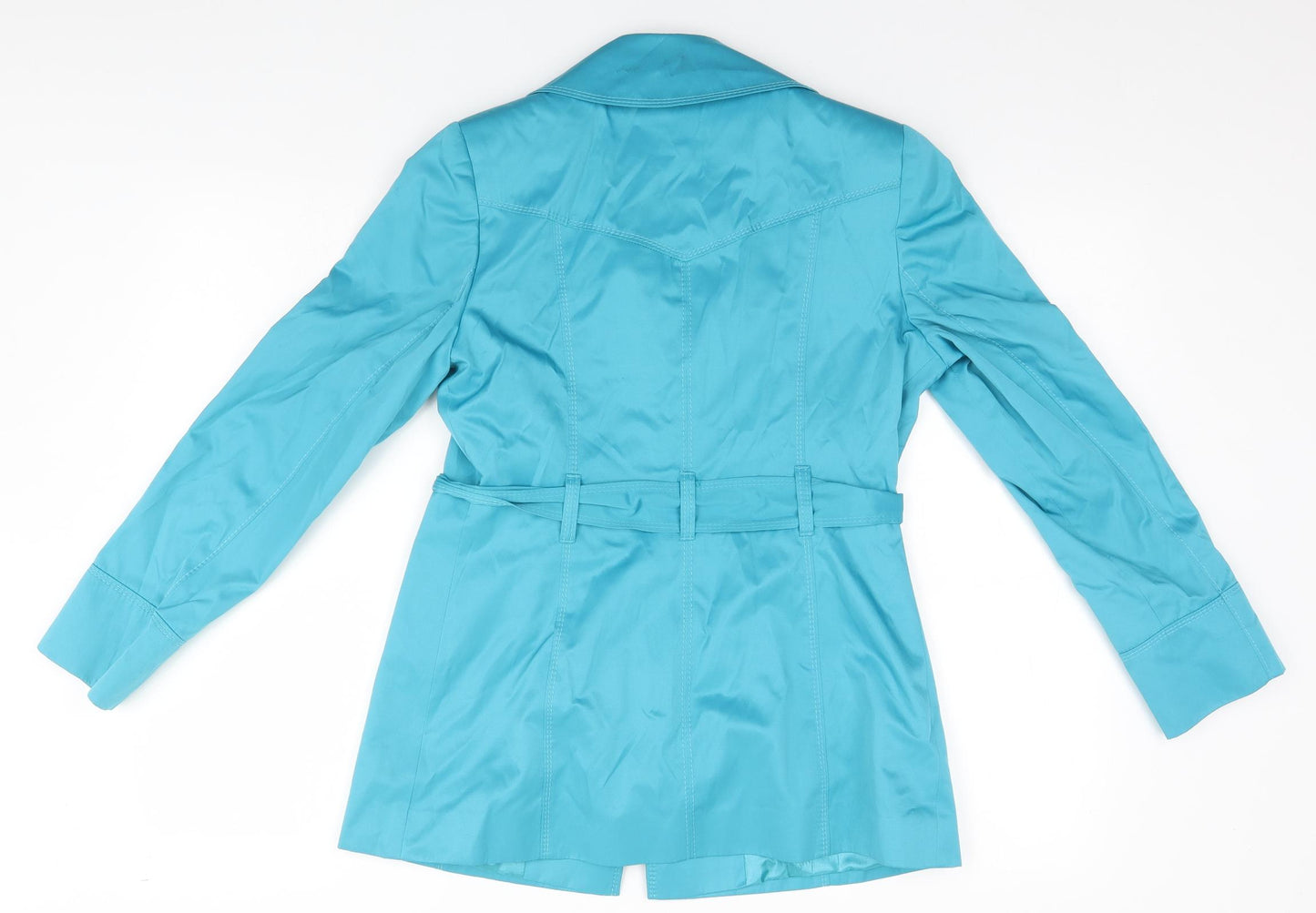BHS Womens Blue   Overcoat Coat Size 8