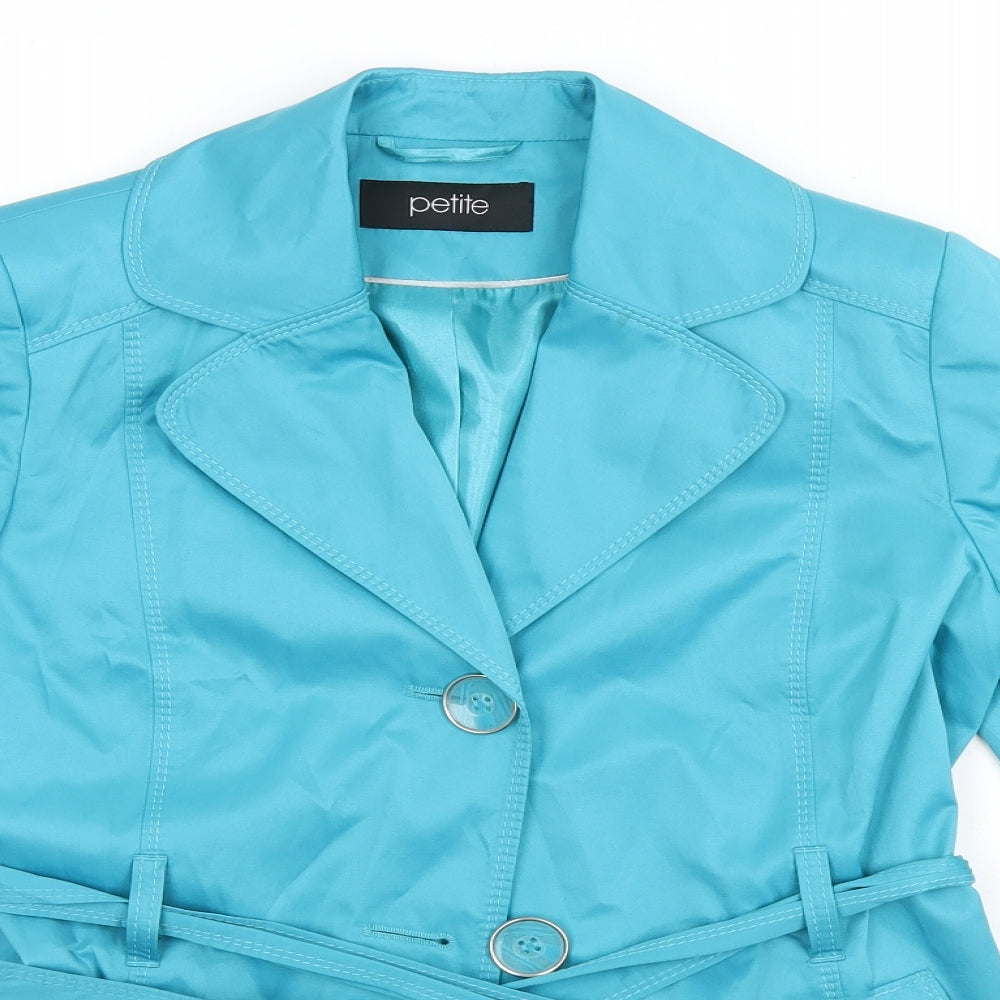 BHS Womens Blue   Overcoat Coat Size 8