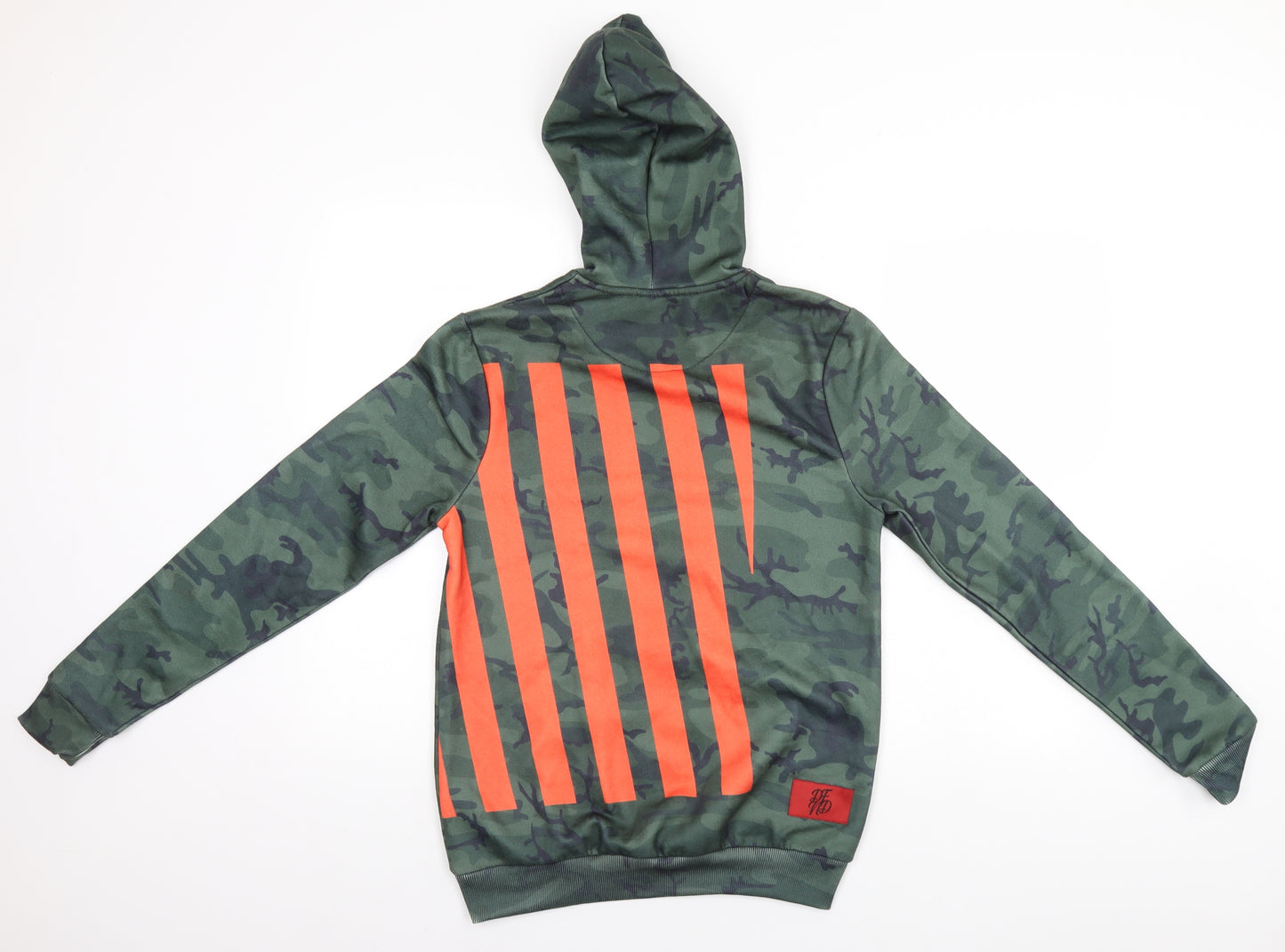 DFND Mens Green Camouflage  Pullover Hoodie Size S
