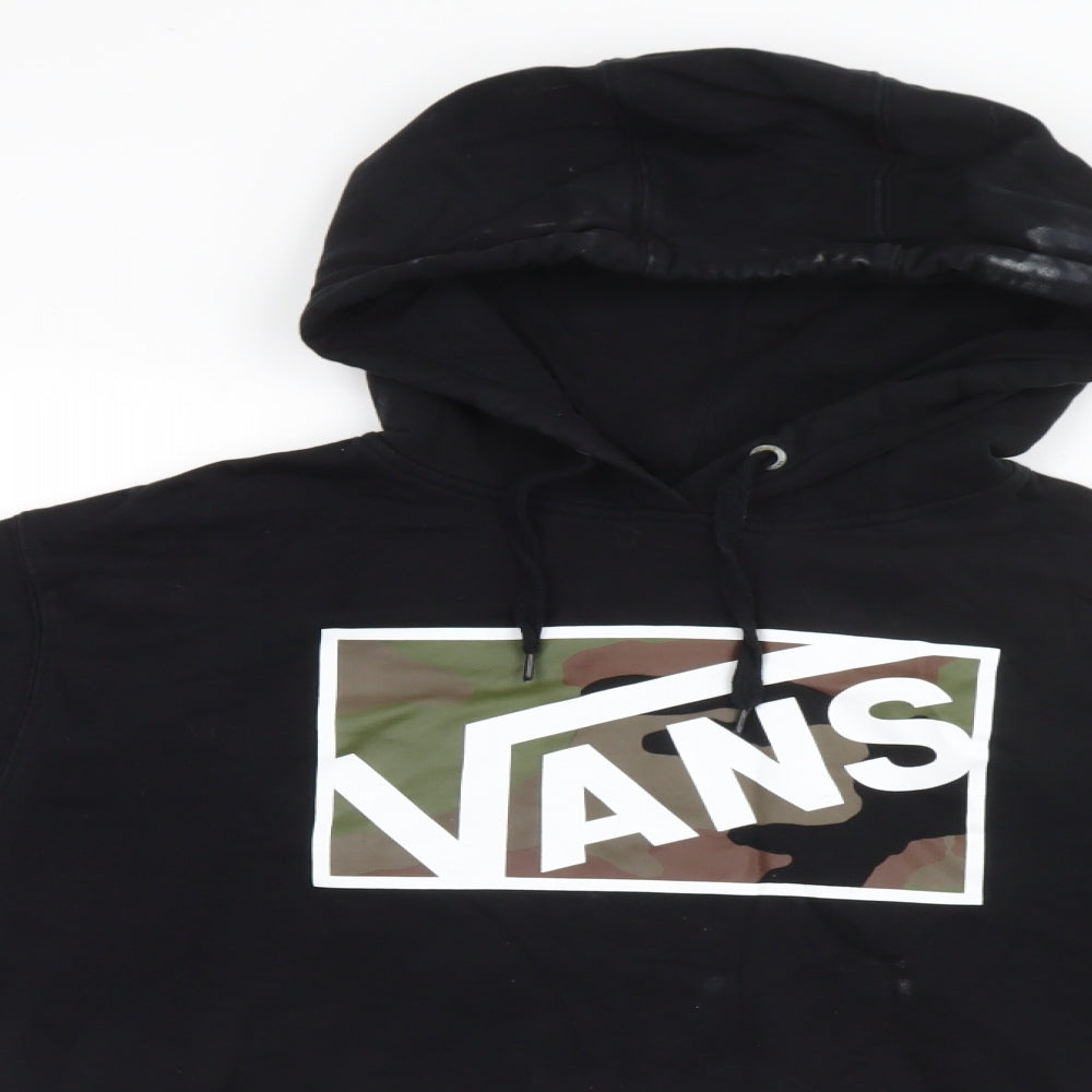 VANS Mens Black   Pullover Hoodie Size L