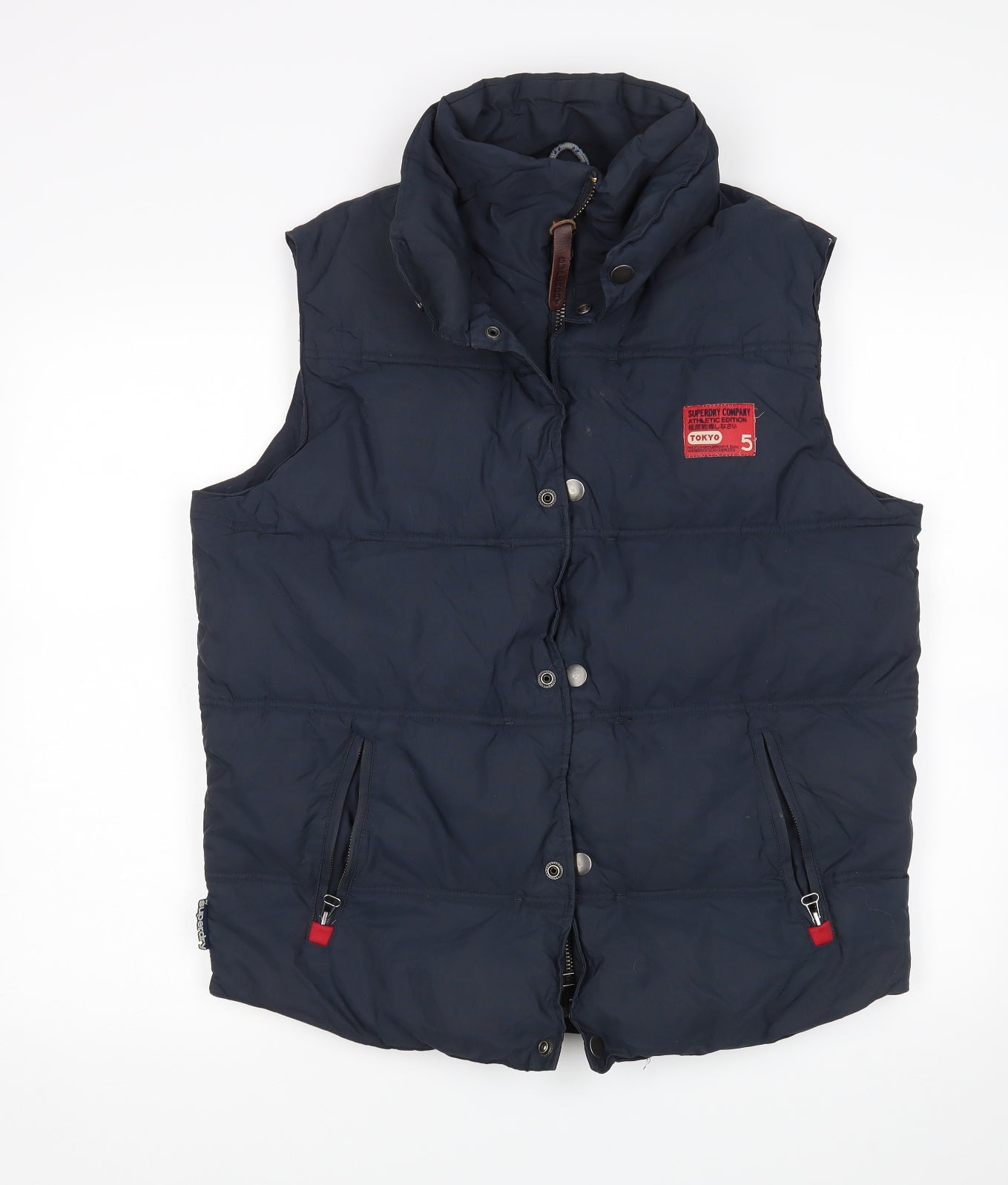 Superdry Mens Blue   Gilet Coat Size M