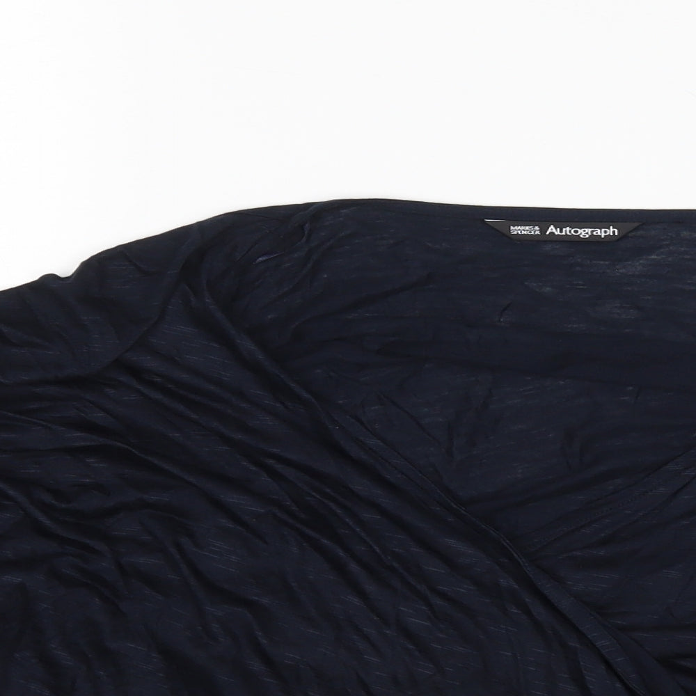 M&S Womens Blue   Cardigan Jumper Size 14