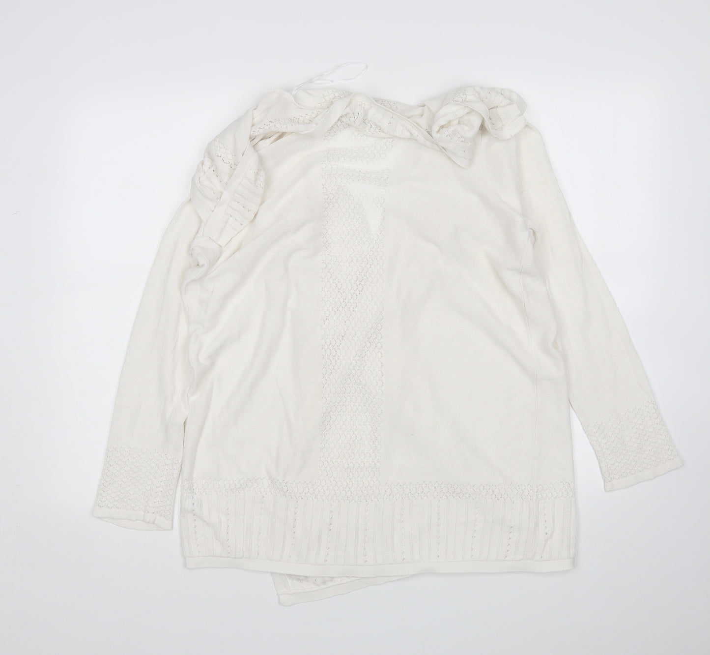 George Womens White   Cardigan Jumper Size 18