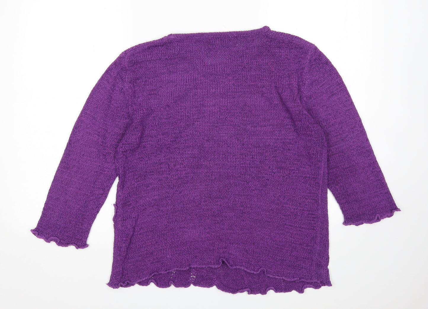 Inspire Collection Womens Purple   Pullover Jumper Size M