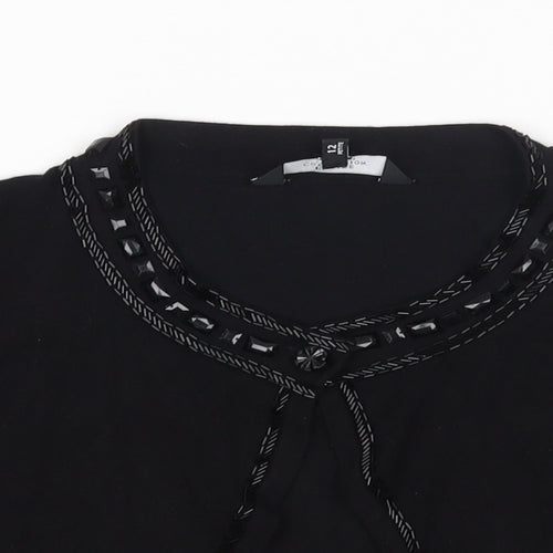 Debenhams Womens Black   Cardigan Jumper Size 12