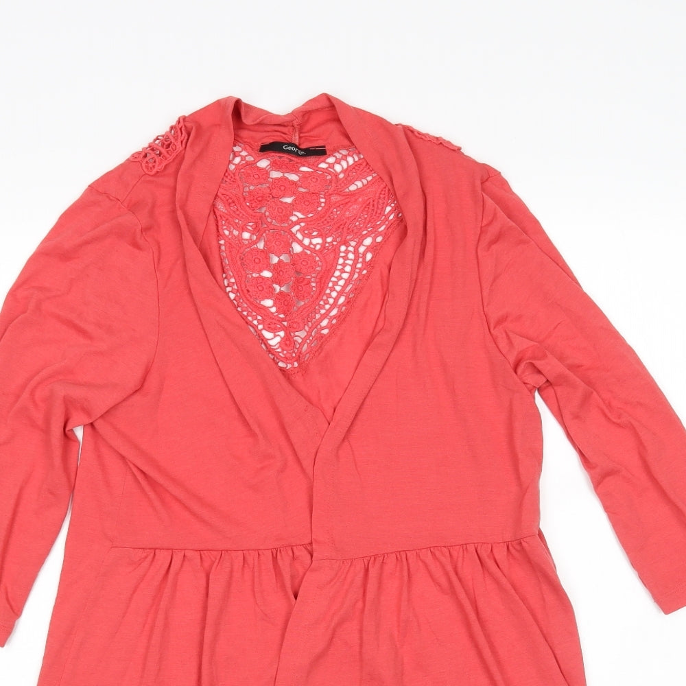 George Womens Pink   Cardigan Jumper Size 14