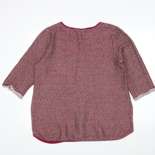 Epilogue Womens Multicoloured Striped  Pullover Jumper Size 18