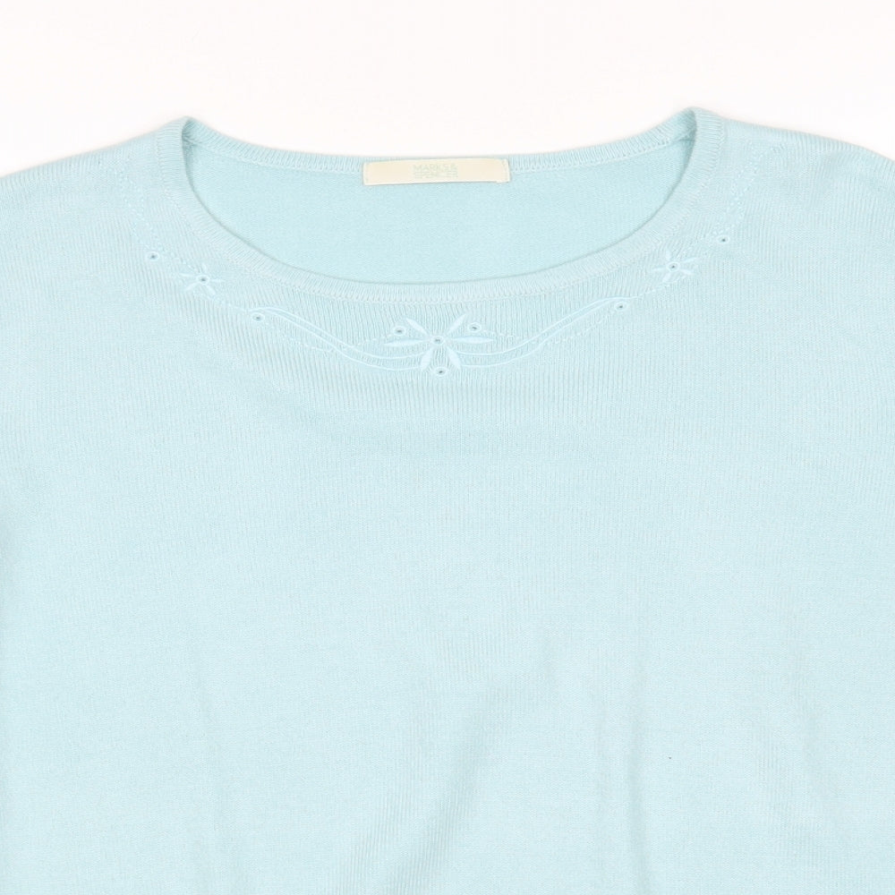 M&S Womens Green   Pullover Jumper Size 12