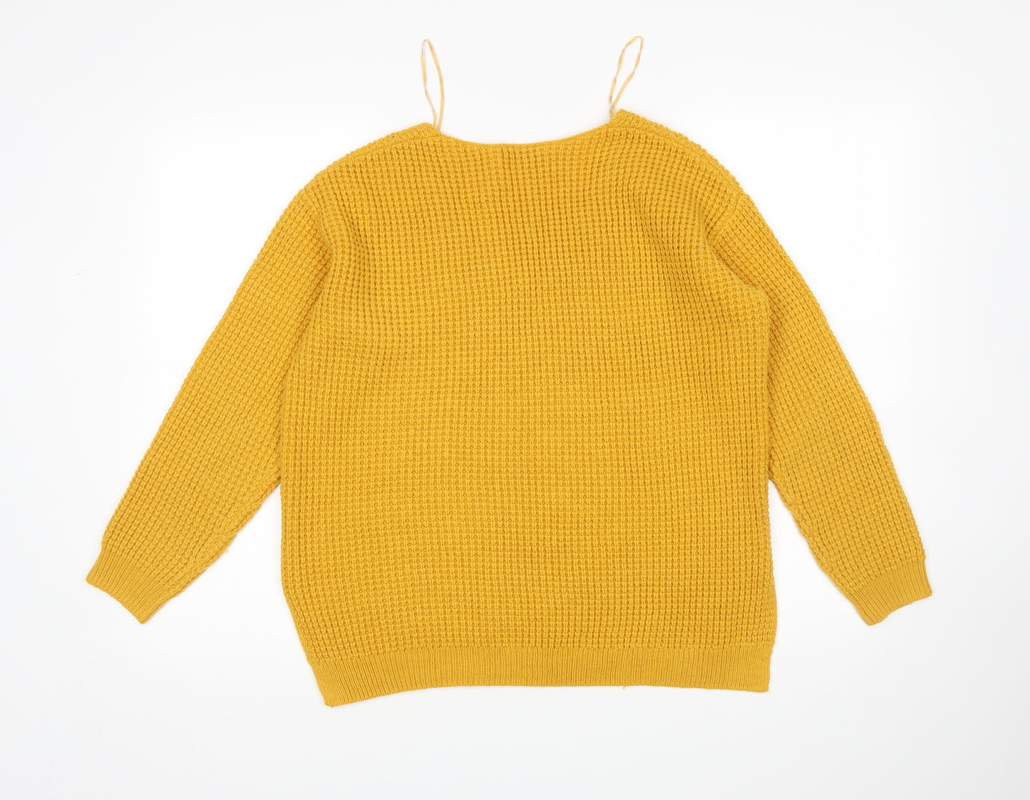 TU Womens Yellow   Pullover Jumper Size 12