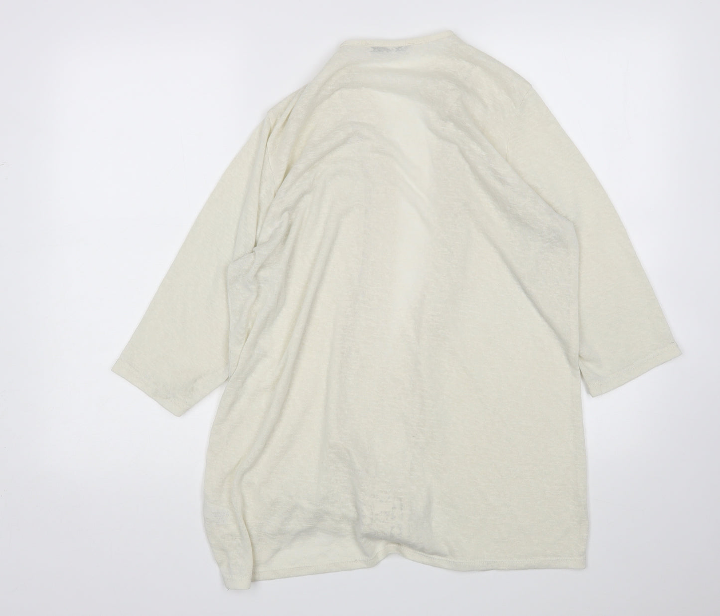 George Womens Ivory   Cardigan Jumper Size 16