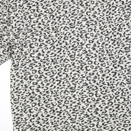 H&M Womens Multicoloured Animal Print  Cardigan Jumper Size S