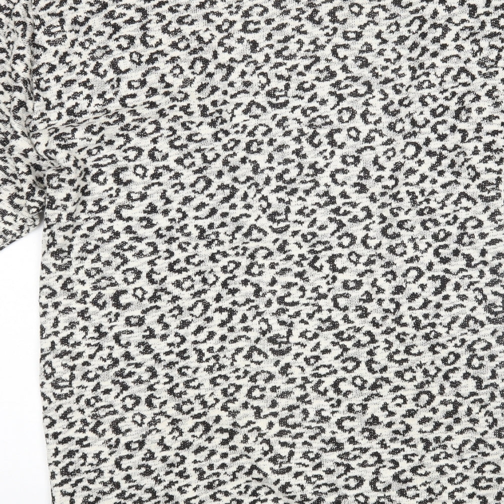 H&M Womens Multicoloured Animal Print  Cardigan Jumper Size S