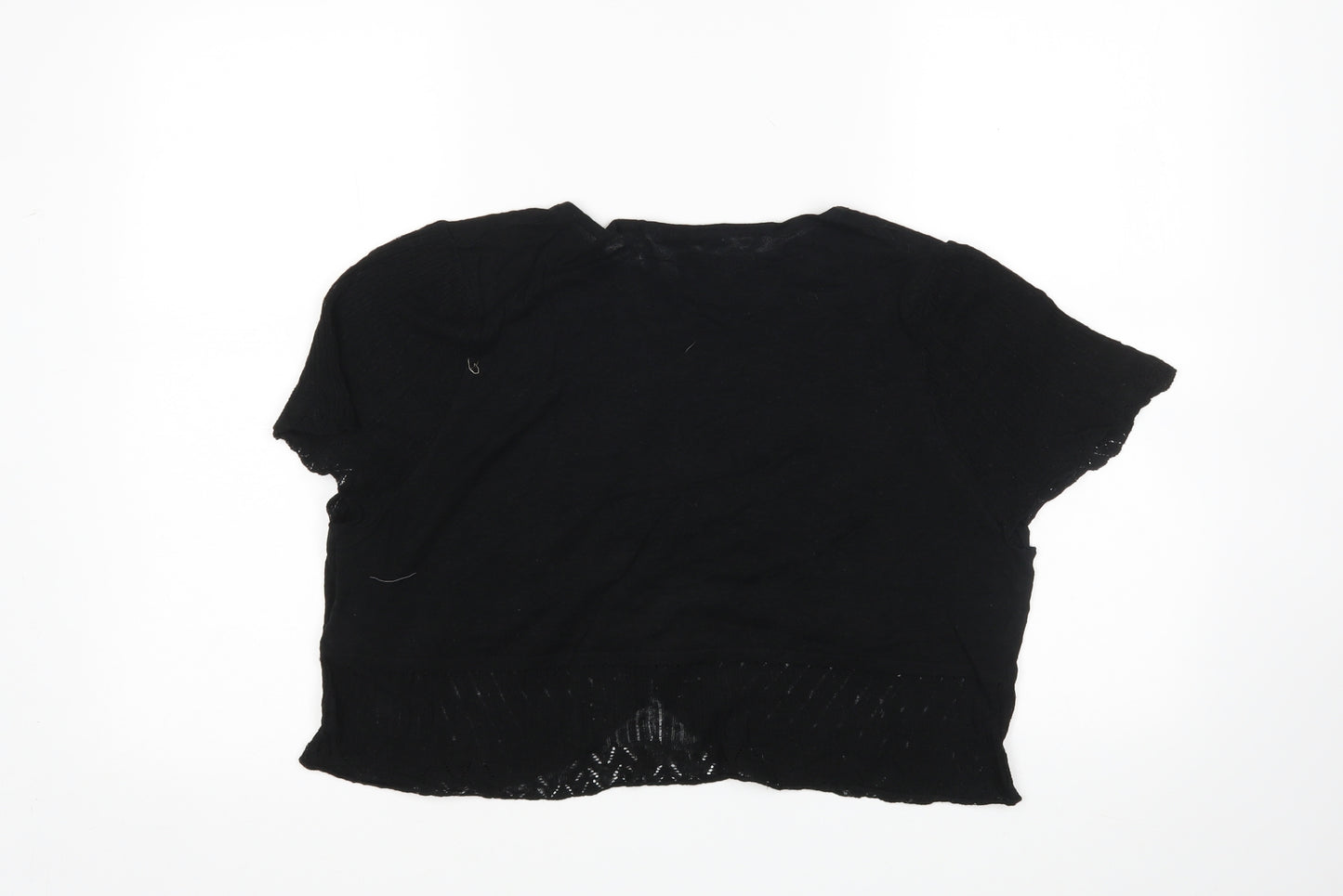 M&S Womens Black   Cardigan Jumper Size 18