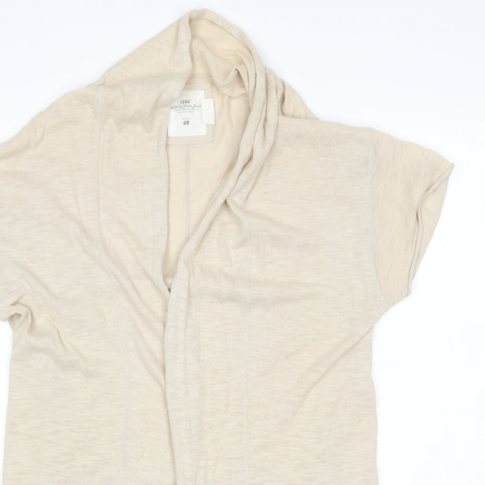 H&M Womens Beige   Cardigan Jumper Size M