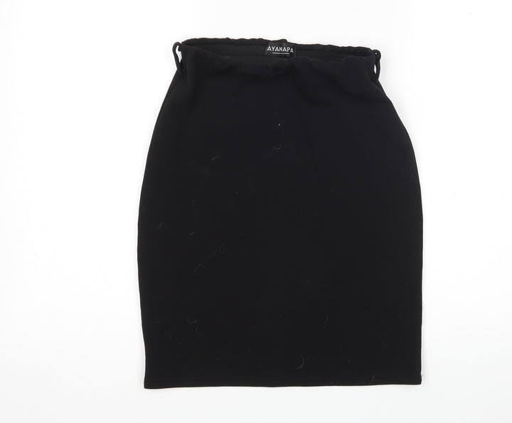 ayanapa Womens Black Straight & Pencil Skirt Size 6