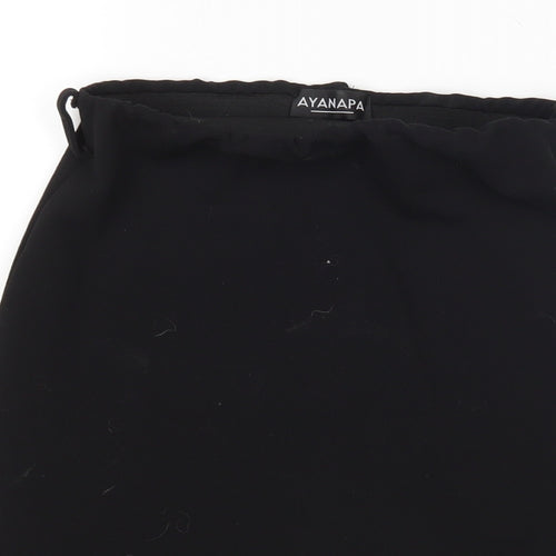 ayanapa Womens Black   Straight & Pencil Skirt Size 6