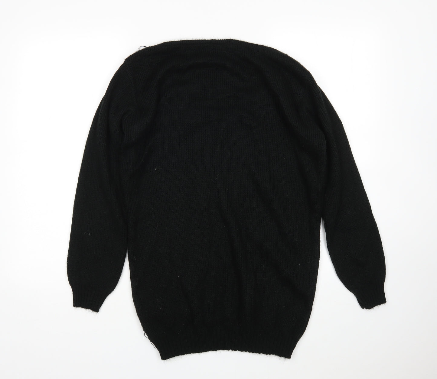 PRETTYLITTLETHING Womens Black   Pullover Jumper Size S