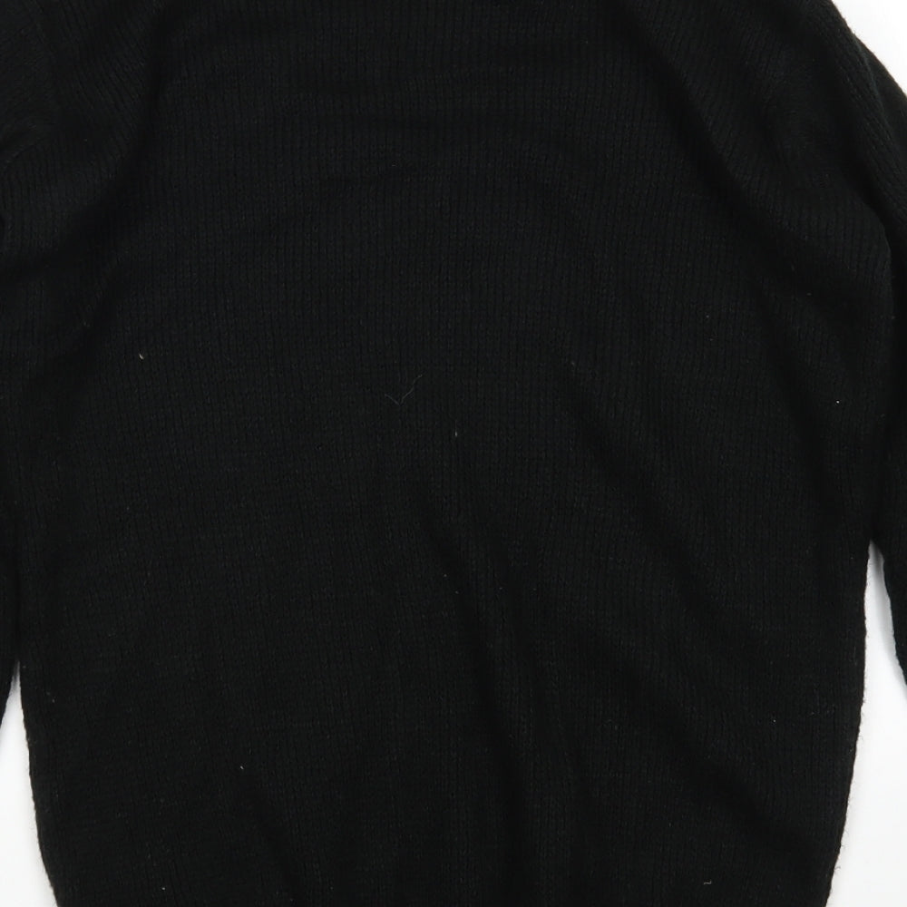 PRETTYLITTLETHING Womens Black   Pullover Jumper Size S