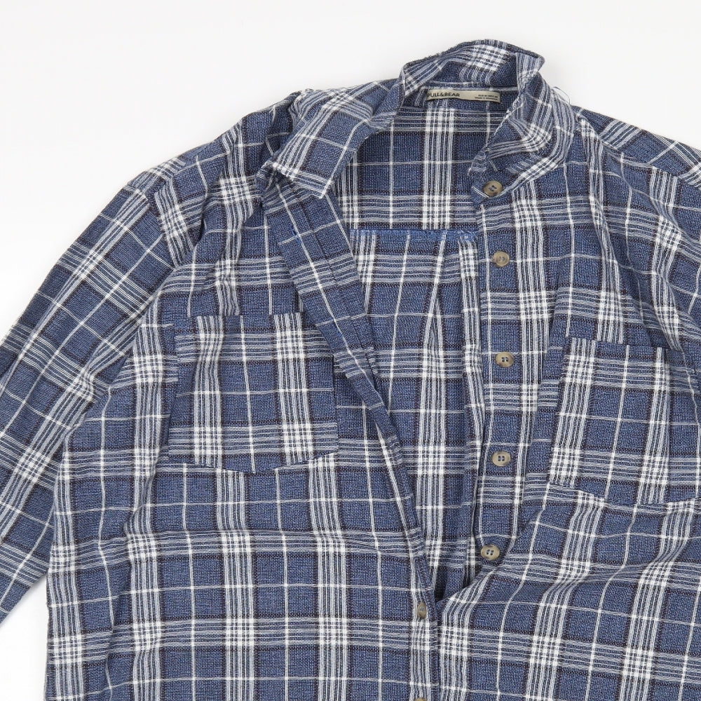 Pull&Bear Womens Multicoloured Plaid  Shirt Dress  Size M