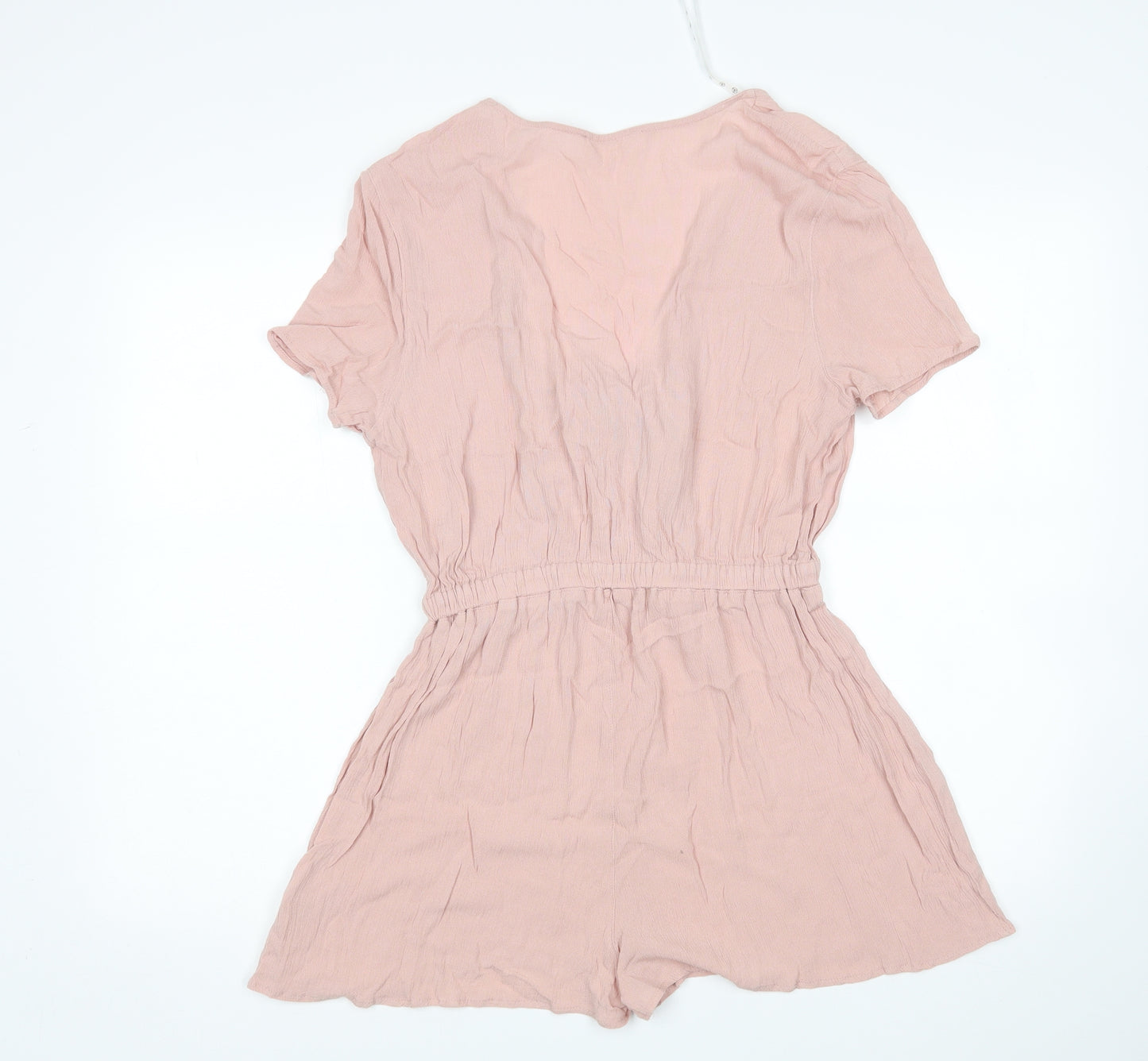 Missguided Womens Pink   Playsuit One-Piece Size 12