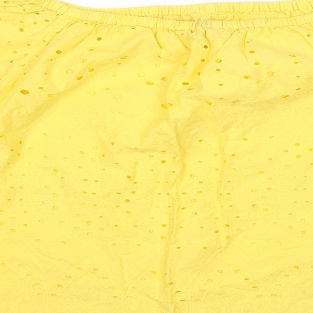 F&F Womens Yellow   Basic Blouse Size 12