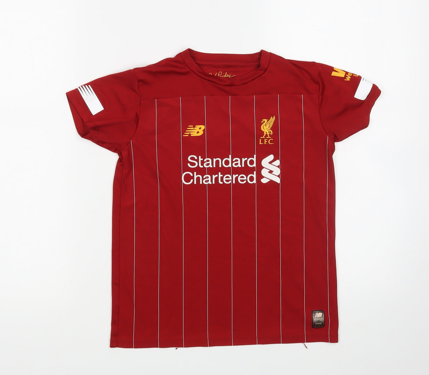 New Balance  Boys Red   Basic T-Shirt Size 6-7 Years  - Liverpool FC
