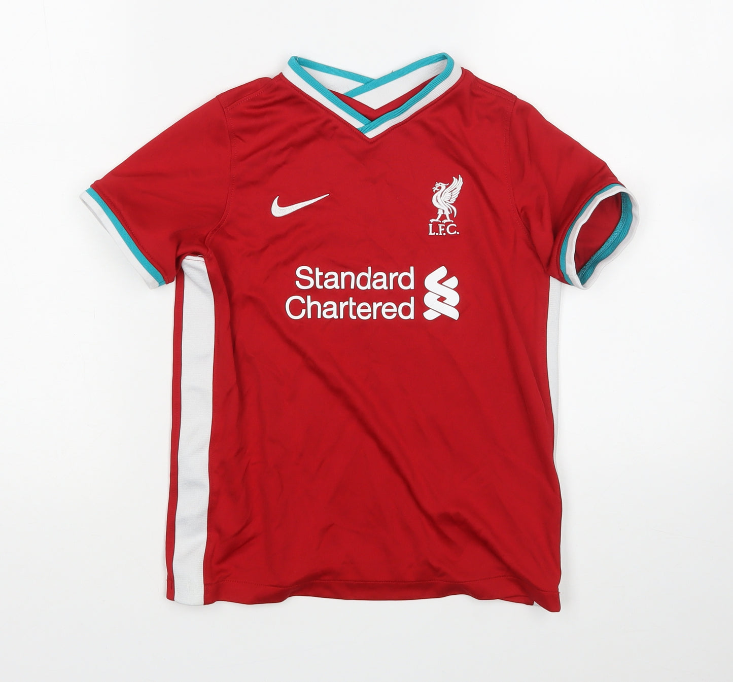 Nike Boys Red   Basic T-Shirt Size 6-7 Years  - Liverpool FC