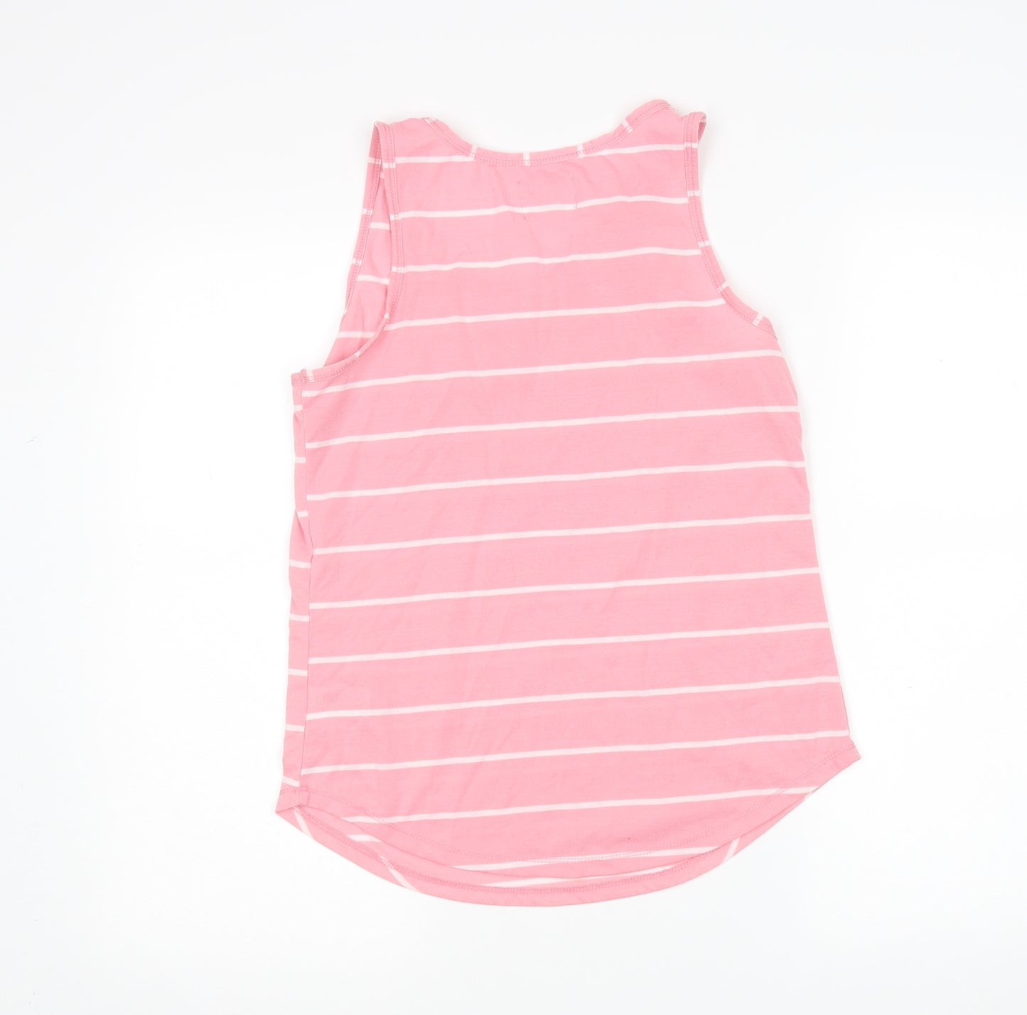 Matalan Womens Pink Striped  Top Pyjama Top Size 8