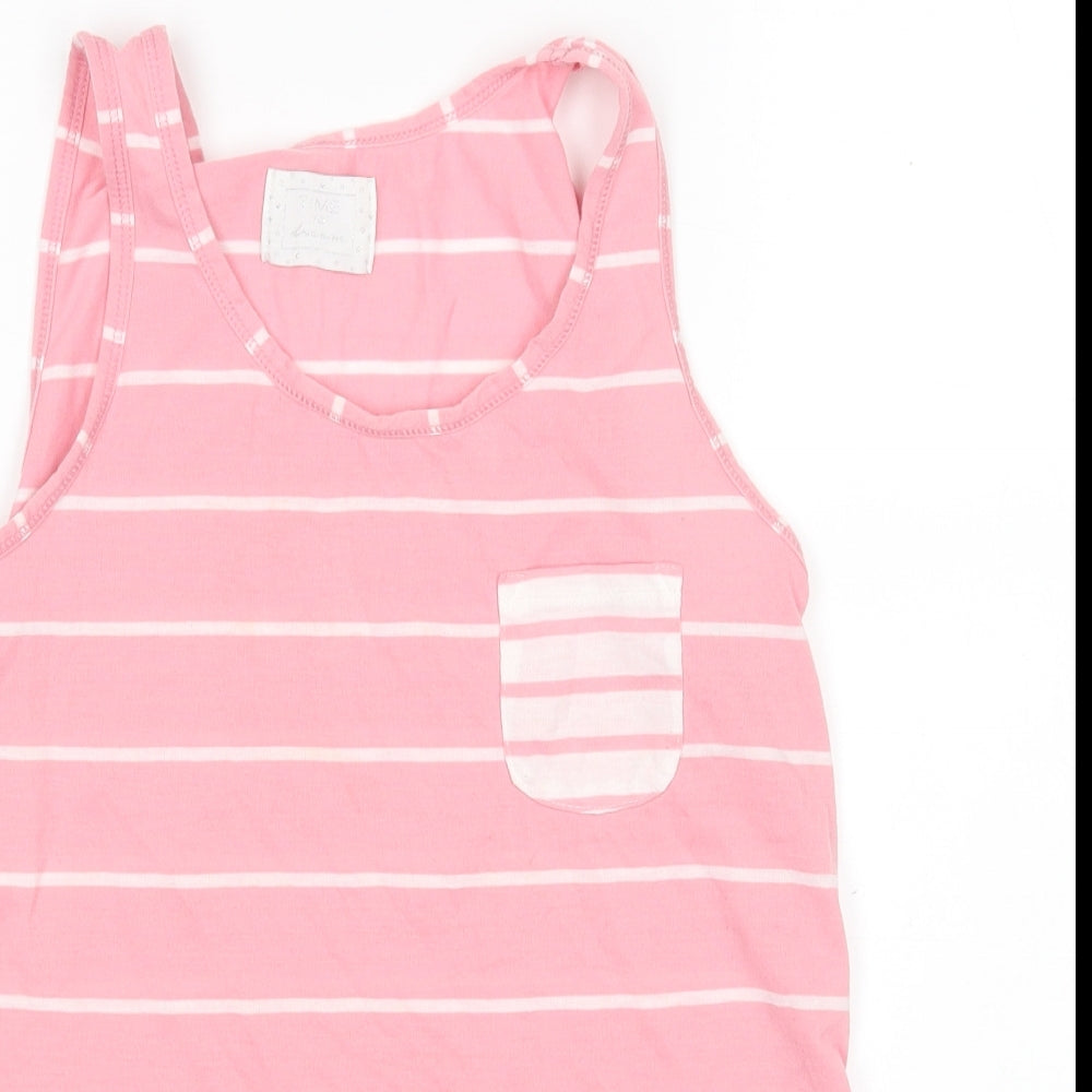 Matalan Womens Pink Striped  Top Pyjama Top Size 8