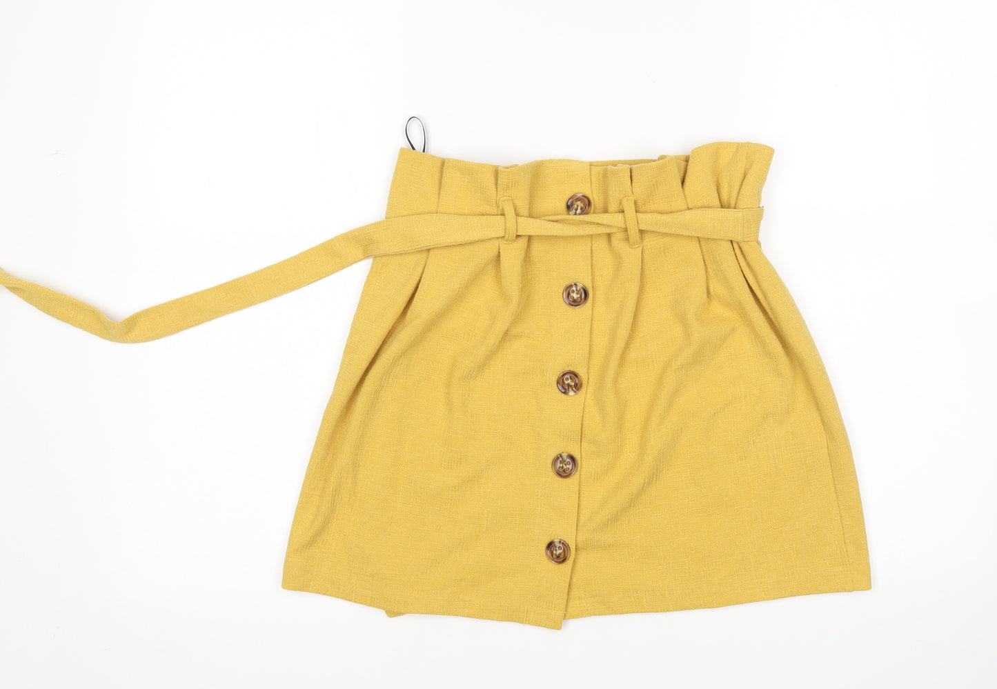 Primark Womens Yellow   Mini Skirt Size 12