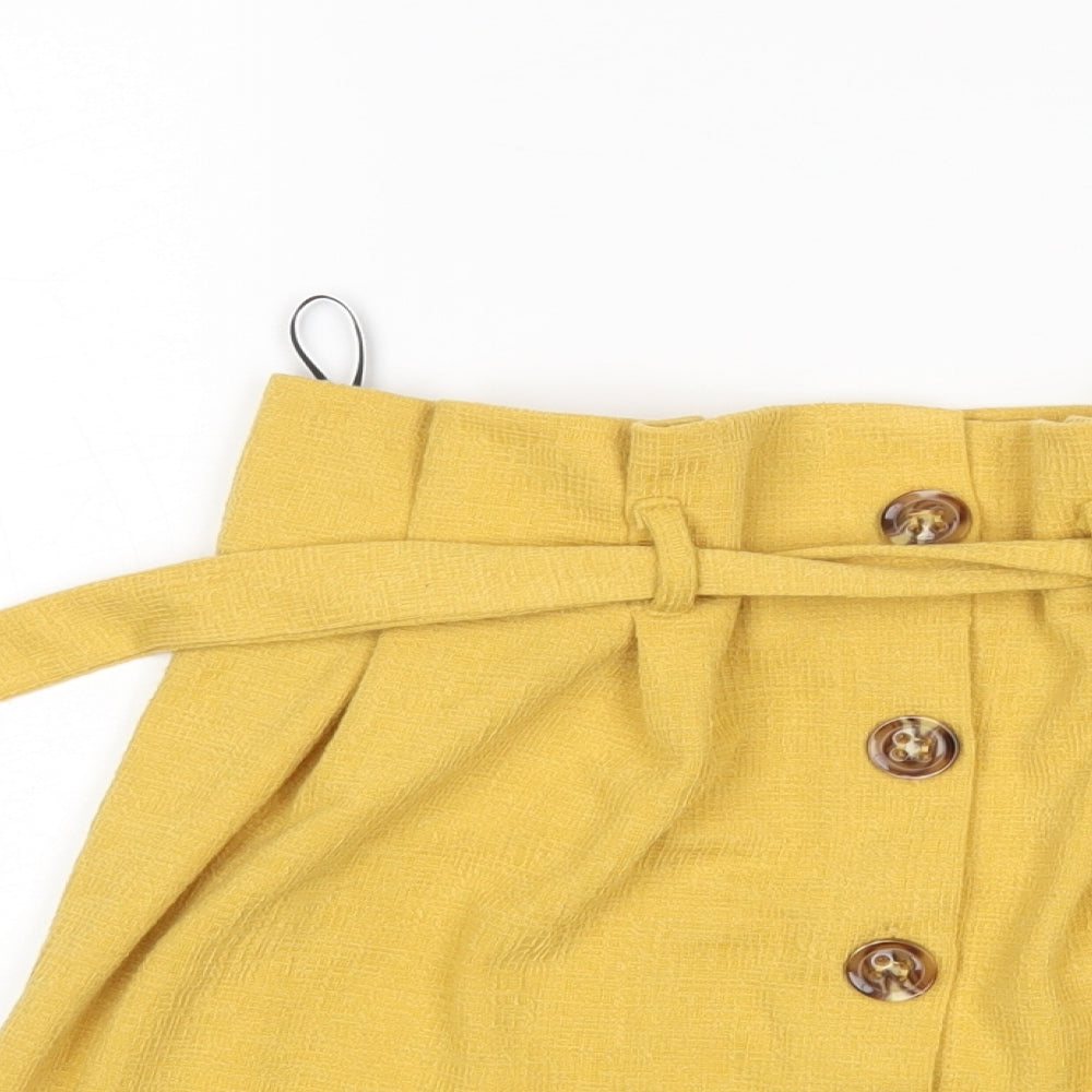 Primark Womens Yellow   Mini Skirt Size 12