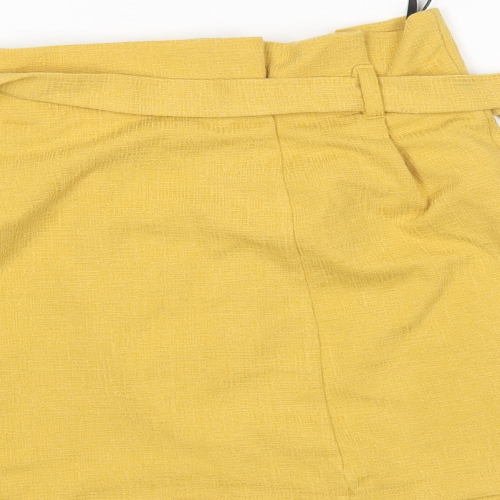 Primark Womens Yellow   Mini Skirt Size 12
