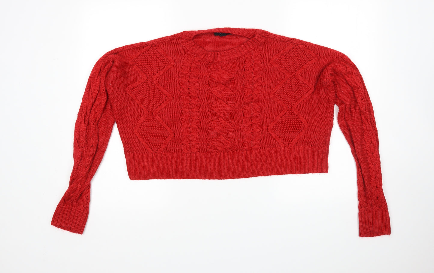 New Look Womens Red   Pullover Jumper Size M