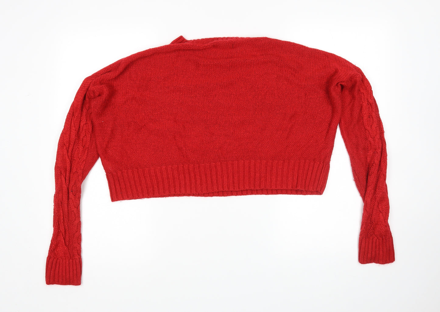 New Look Womens Red   Pullover Jumper Size M