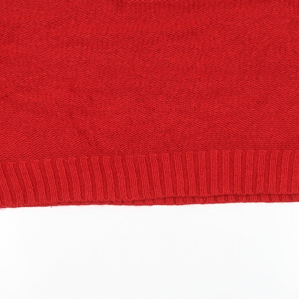 New Look Womens Red   Pullover Jumper Size M